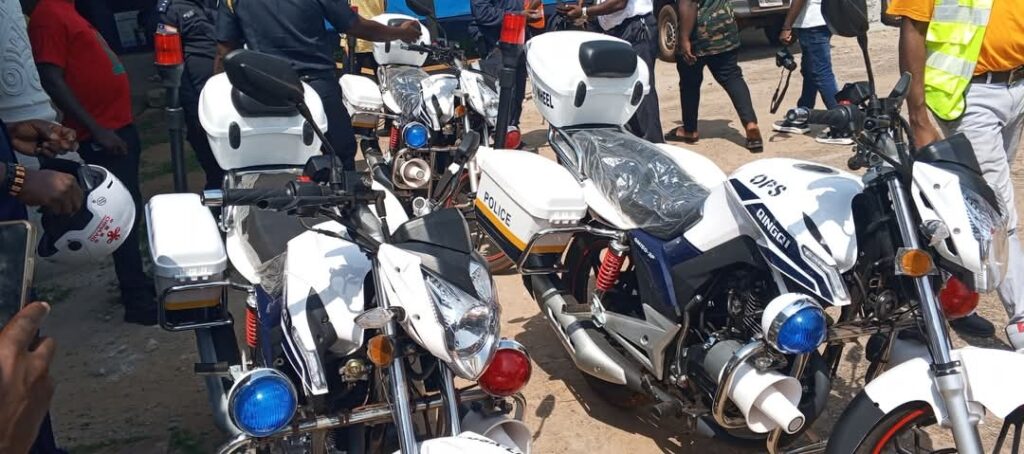 Bassa Police Detachment Receives Three New Traffic Motorbikes to Enhance Operations